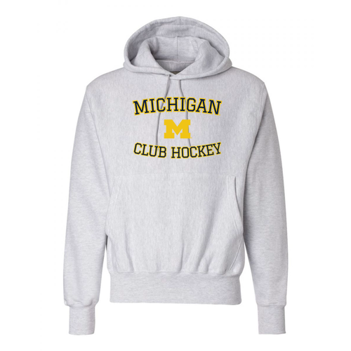 Mens/Unisex Champion Heavyweight Reverse Weave Hooded Sweatshirt -- Silver Gray