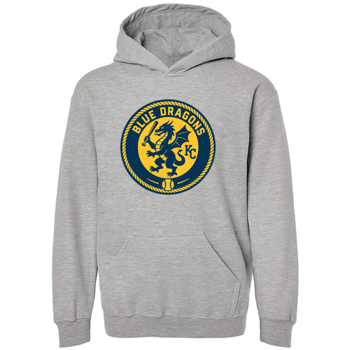Youth Blue Dragons Baseball Seal Hoodie -- Oxford