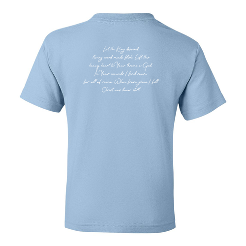 Youth Gildan Dry Blend 50/50 T-Shirt Light Blue