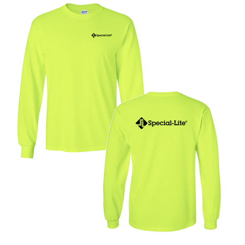 Gildan Ultra Cotton Longsleeve Basic T-Shirt -- Safety Green