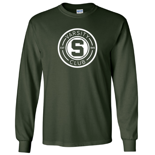 Gildan Ultra Cotton Longsleeve Basic T-Shirt -- Forest Green
