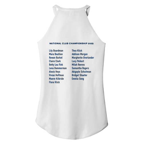 Ladies District Made Soft Perfect Tri Rocker Tank -- White, U16