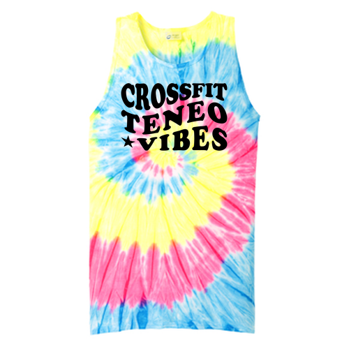 Port & Company Tie-Dye Tank Top -- Neon Rainbow