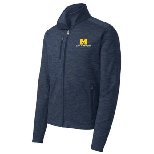 Digi Stripe Fleece Jacket -- Navy