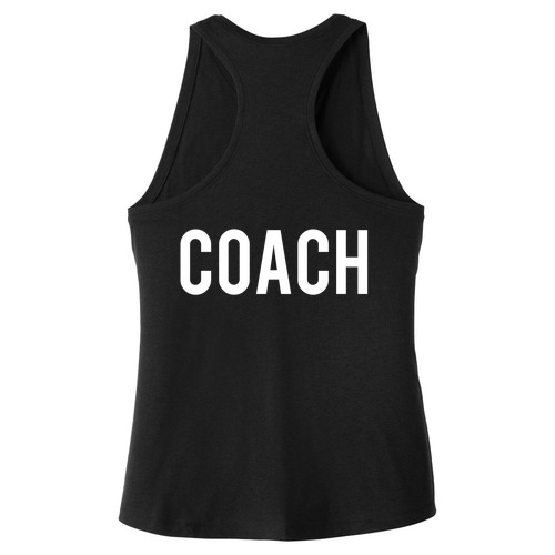 Coach's Tri-Blend Wicking Tank -- Black Triad Solid