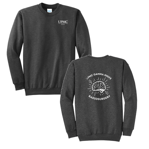 Port and Company Classic Crewneck Sweatshirt -- Dark Heather Grey