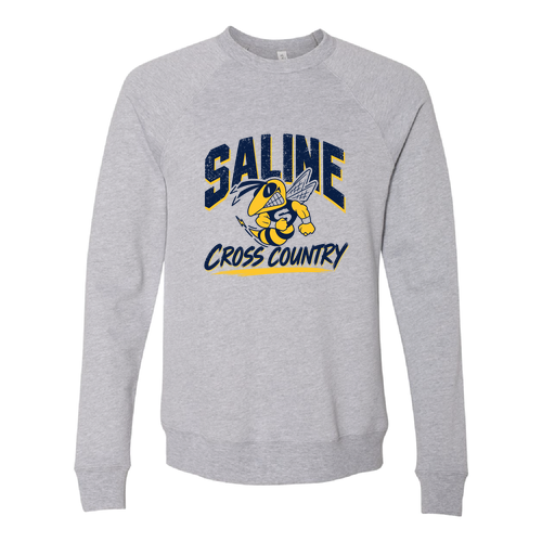 Bella Canvas Unisex Sponge Fleece Raglan Sweatshirt -- Athletic Heather