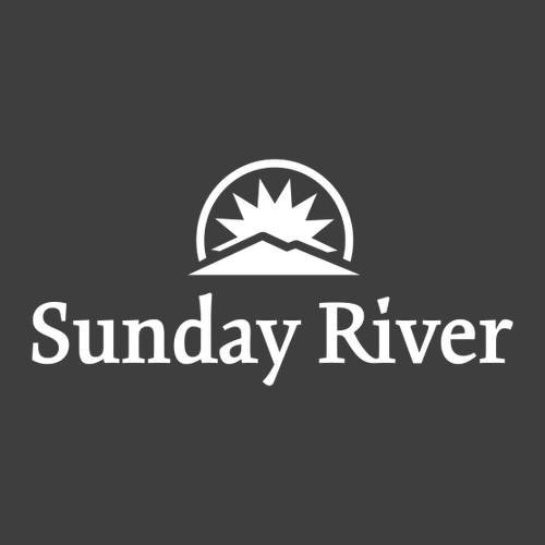 Sunday River Logo 2 White Ink -- Long Sleeve Heavy Metal