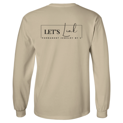 Gildan Ultra Cotton Longsleeve Basic T-Shirt -- Sand