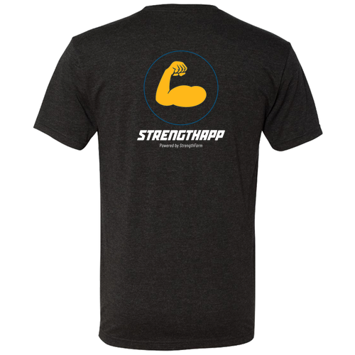 StrengthApp -Mens TriBlend Tee -- Vintage Black