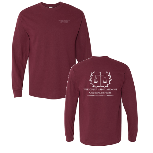 Gildan Heavy Cotton Longsleeve T-Shirt -- Maroon