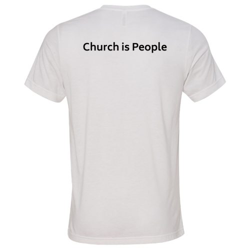 Mens/Unisex Bella Canvas Triblend Short Sleeve T-Shirt -- Solid White Triblend