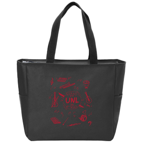 School of Music Zip Tote -- Black