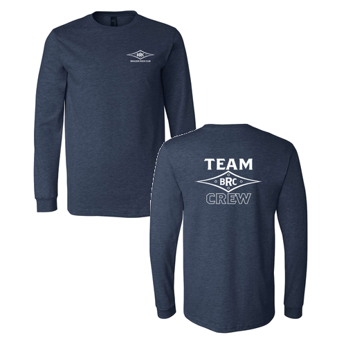 Bella+Canvas Unisex Heather Cvc Long Sleeve Tee- Heathers -- Heather Navy