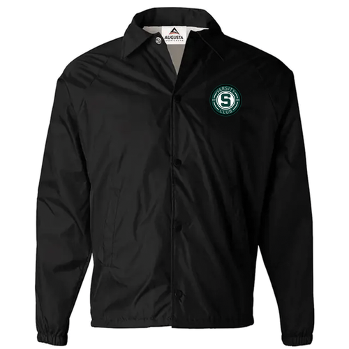 Augusta Nylon Coaches Jacket -Lined -- Black