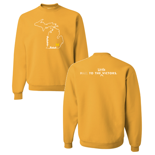 Mens/Unisex Jerzees 8 Oz., 50/50 Nublend Fleece Crewneck Sweatshirt -- Gold