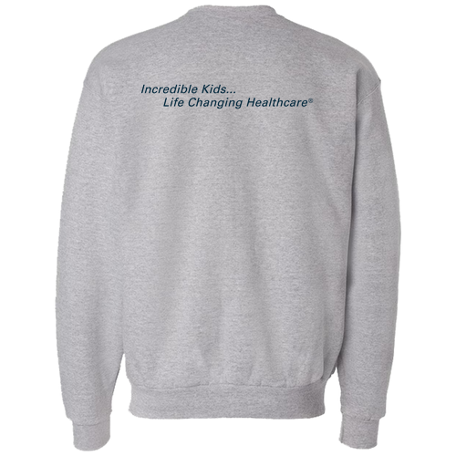 Crewneck Sweatshirt (w/ Back Print) -- Light Steel