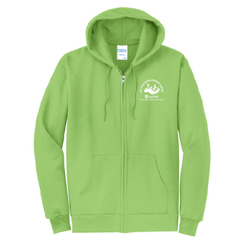 Port and Company Classic Full Zip Hooded Sweatshirt -- Lime