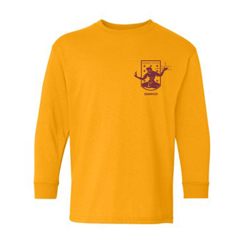 Gildan Youth Heavy Cotton Longsleeve -- Gold