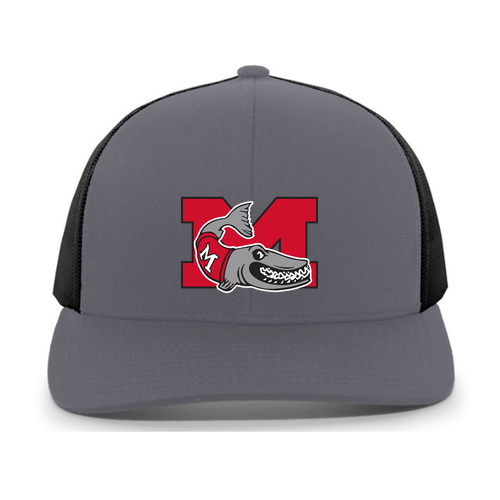 Pacific Headwear Trucker Mesh Hat -- Graphite / Black / Graphite