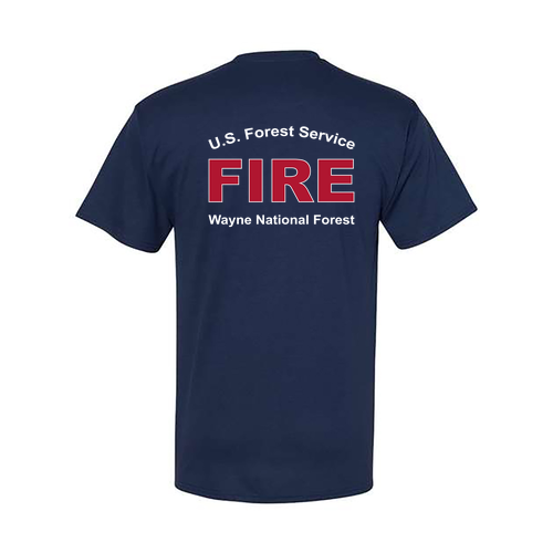 Hanes Adult Workwear Pocket T-Shirt -- Navy