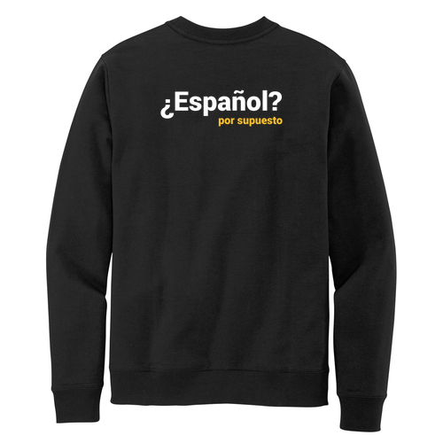 Por Supuesto District Re-Fleece Crew -- Black