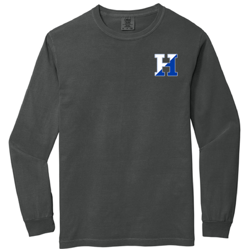 Comfort Colors Unisex Garment-Dyed Heavyweight Long Sleeve T-Shirt -- Graphite