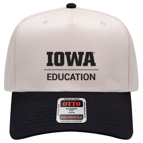 OTTO CAP 5 Panel Mid Profile Baseball Cap -- 0331 Blk / Natl