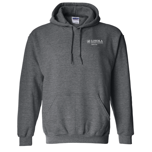 Loyola Shield Hooded Sweatshirt -- Dark Heather