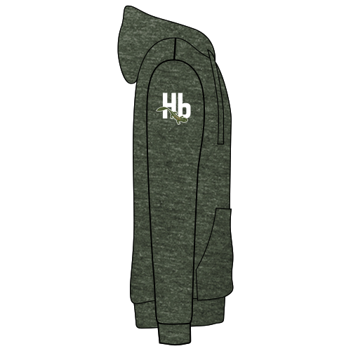 Allmade® Unisex Organic CVC Fleece Pullover Hoodie -- Herb Green