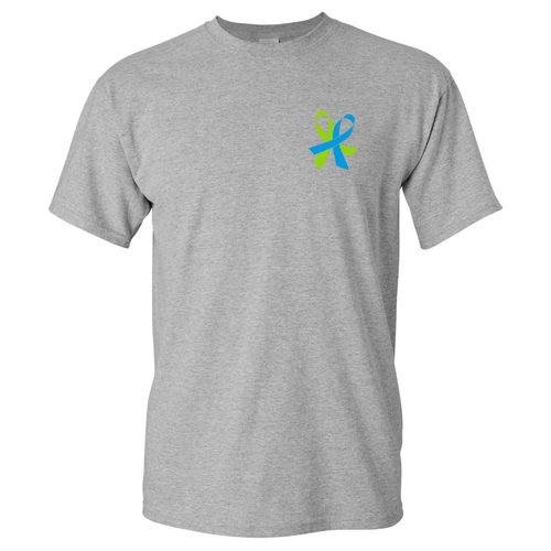 Ribbon Design Gildan Heavy Cotton Basic T-Shirt -- Sport Grey