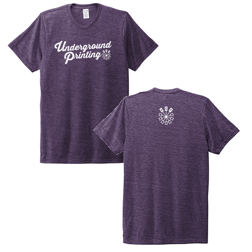 Allmade Unisex Tri-Blend Tee -- Huckleberry