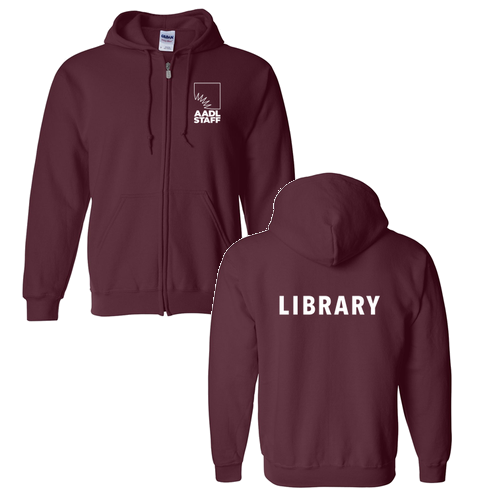 Regular Gildan Full Zip Hooded Sweatshirt -- Maroon