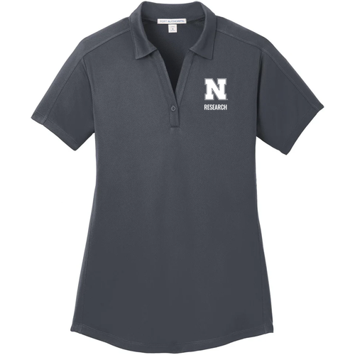 Ladies Port Authority Diamond Jacquard Polo -- Graphite