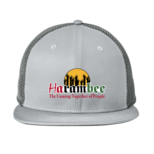Harambee New Era Snapback Trucker Cap -- Grey / Graphite