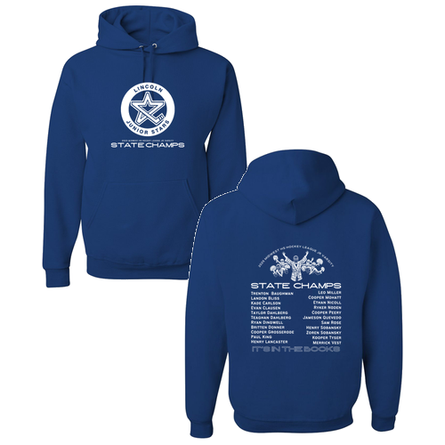 Jerzees 8 oz 50/50 Nublend Adult Hooded Sweatshirt -- Royal