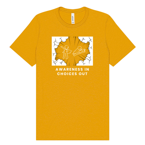 Mens/Unisex Bella Canvas Triblend Short Sleeve T-Shirt -- Mustard