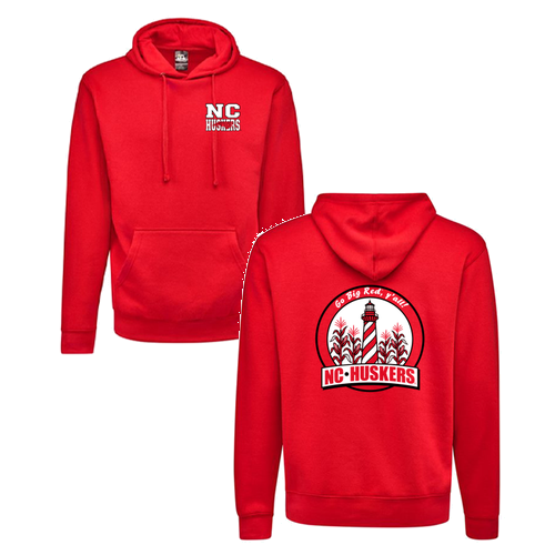 Adult Unisex NC Husker Hooded Sweatshirt