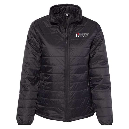 Independent Trading Co. Women's Puffer Jacket -- Black