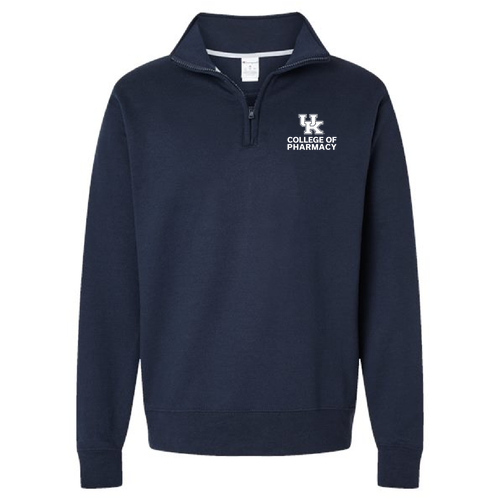 Champion Unisex Powerblend Quarter-Zip Pullover -- Navy