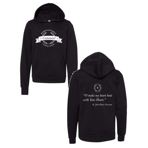 Bella Canvas  Youth Sponge Fleece Hooded Sweatshirt