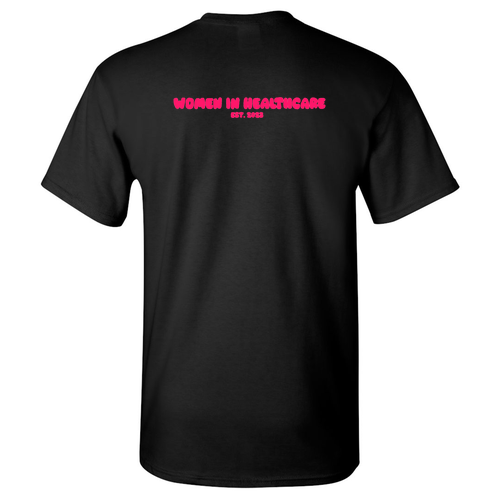 Pink WIH Gildan Heavy Cotton Basic T-Shirt -- Black