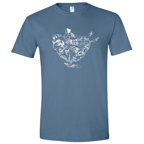 Gildan SoftStyle T-Shirt -- Indigo Blue