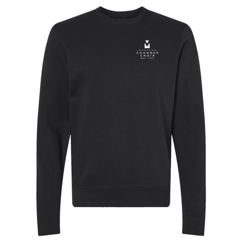 J. America BTB Fleece Crew -- Black