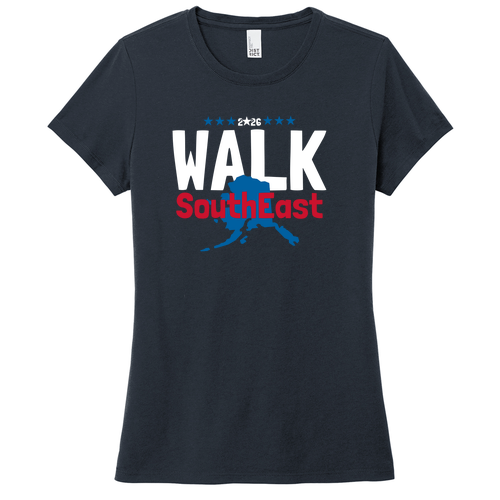 District Womens Perfect Triblend Tee -- New Navy