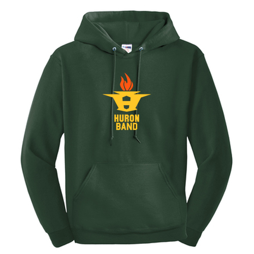 Mens/Unisex Jerzees 9 oz Nublend Hooded Sweatshirt -- Forest Green
