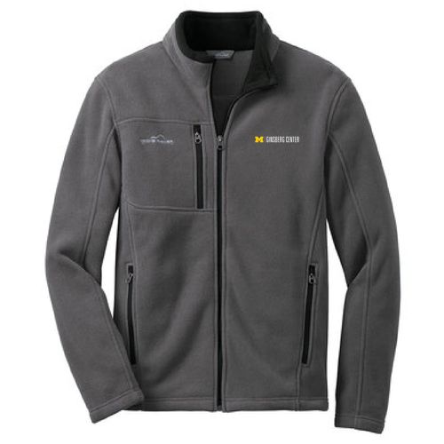 Mens/Unisex Eddie Bauer Full Zip Fleece Jacket -- Grey Steel