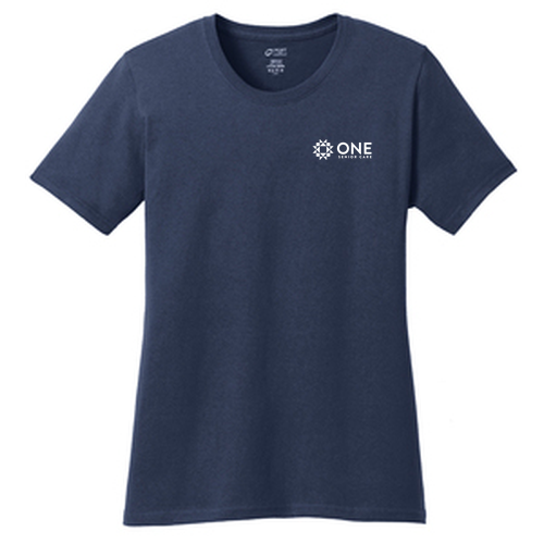 Port and Company Ladies Core Cotton Tee -- Navy