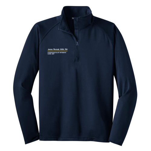 Sport Tek Sport Wick Stretch Half Zip Pullover -- True Navy