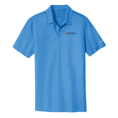 Nike Golf Dri-FIT Embossed Tri-Blade Polo -- Brisk Blue